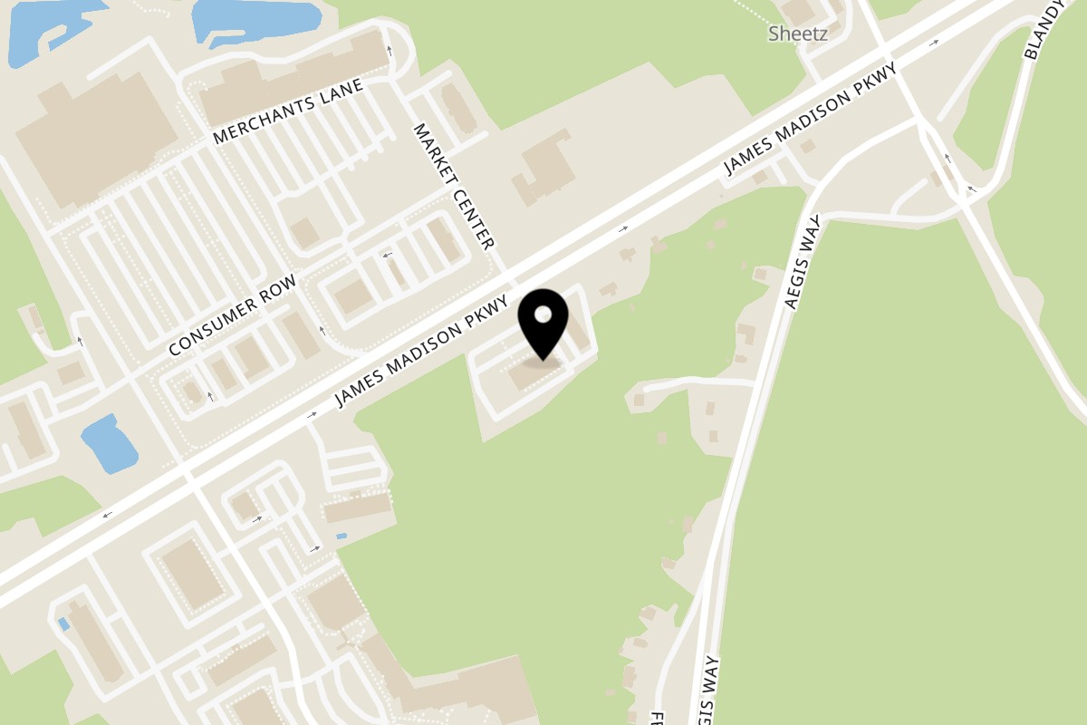 Map showing the location of Don Eladio's Cantina on 4585 James Madison Pkwy in King George